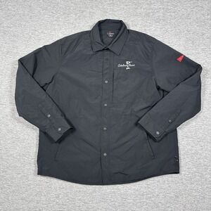 Florence Marine X Jacket Mens XL Black Wind Pro Utility Button Up Outdoor